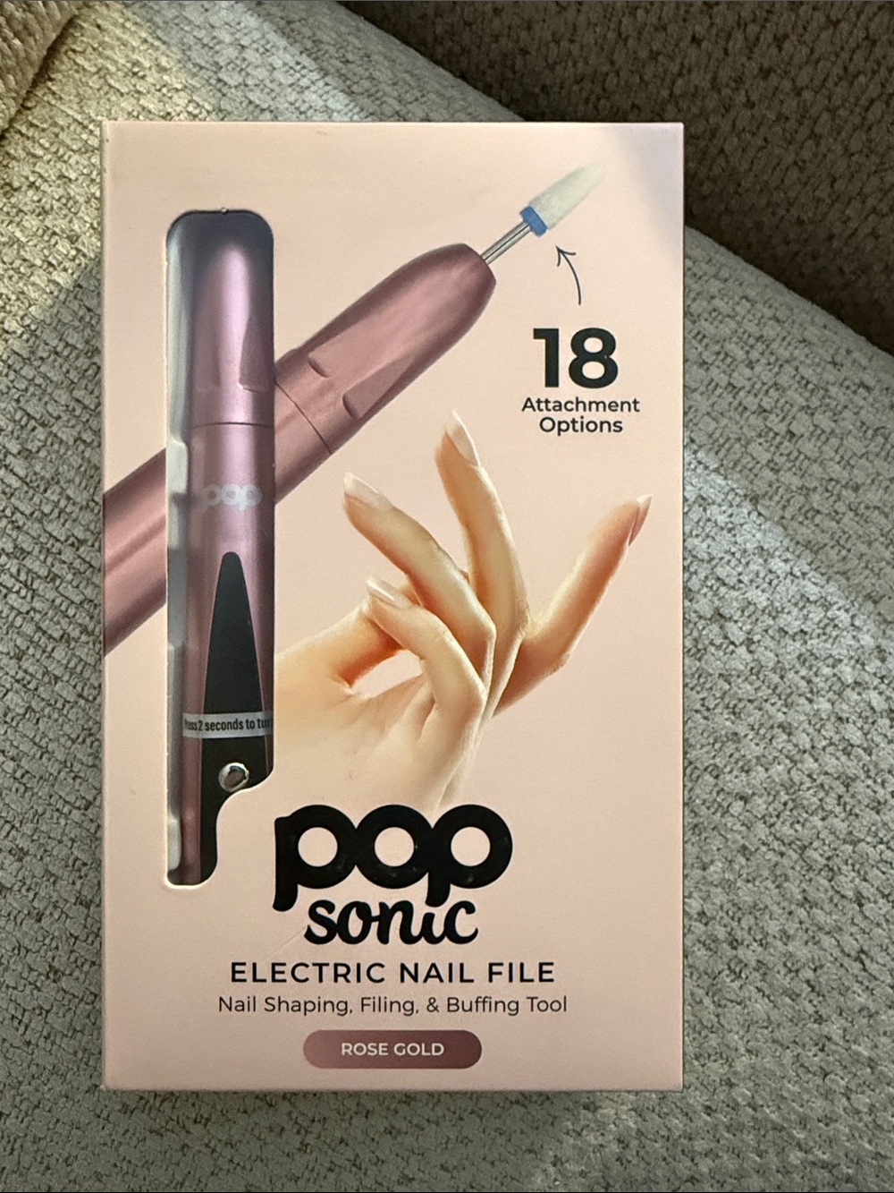 Pop Sonic Electric Nail File - 18 Attachments